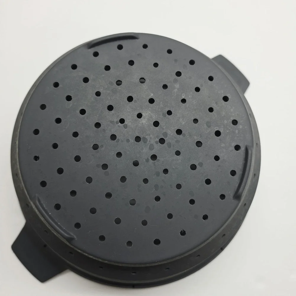 Pampered Chef Collapsible Silicone Colandar, Steamer Pot Insert Gray